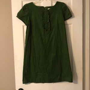 LOFT Green corduroy shift dress